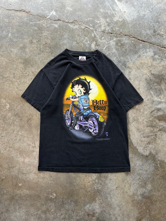 (L) 2003 Vintage Betty Boop Biker Tee