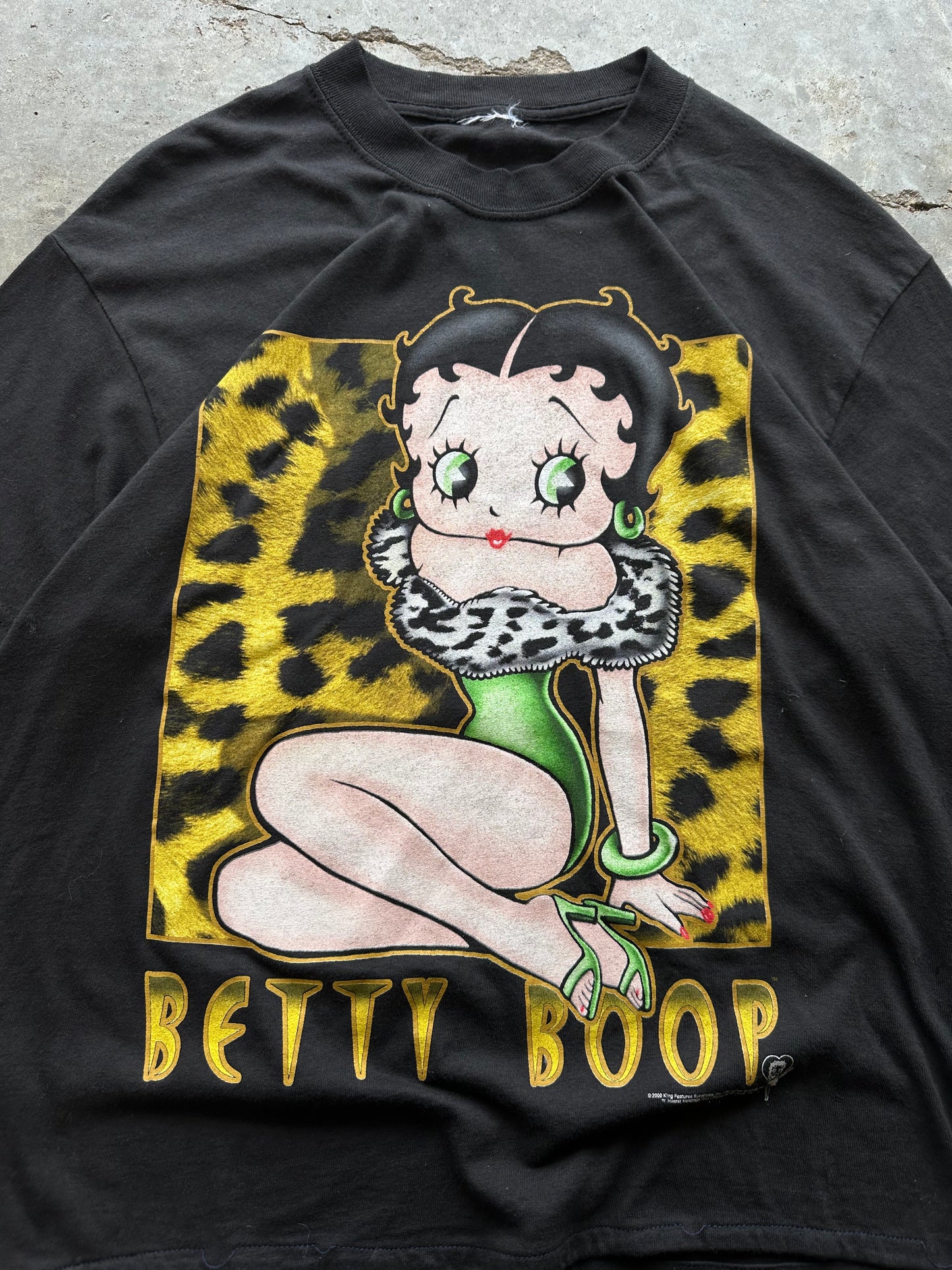 (M) 2000 Betty Boop Cheetah Tee