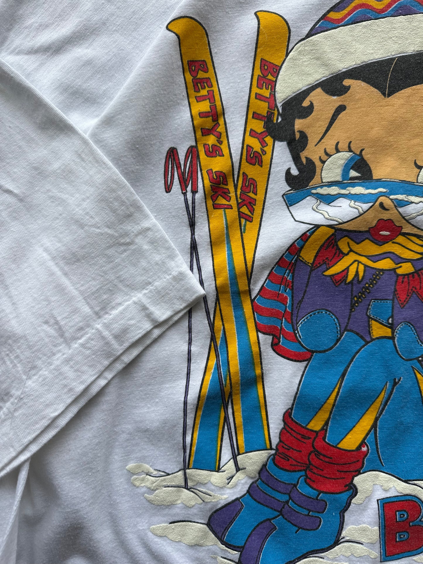 (XL) Vintage Betty Boop Skier Tee