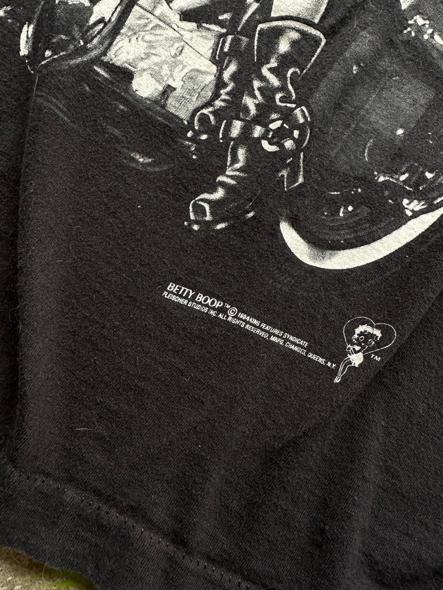 (XL) 1994 Vintage Betty Boop Biker Tee