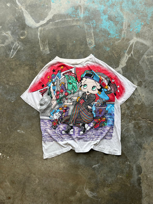 (XL) 1994 Vintage Betty Boop AOP Fashion Tee