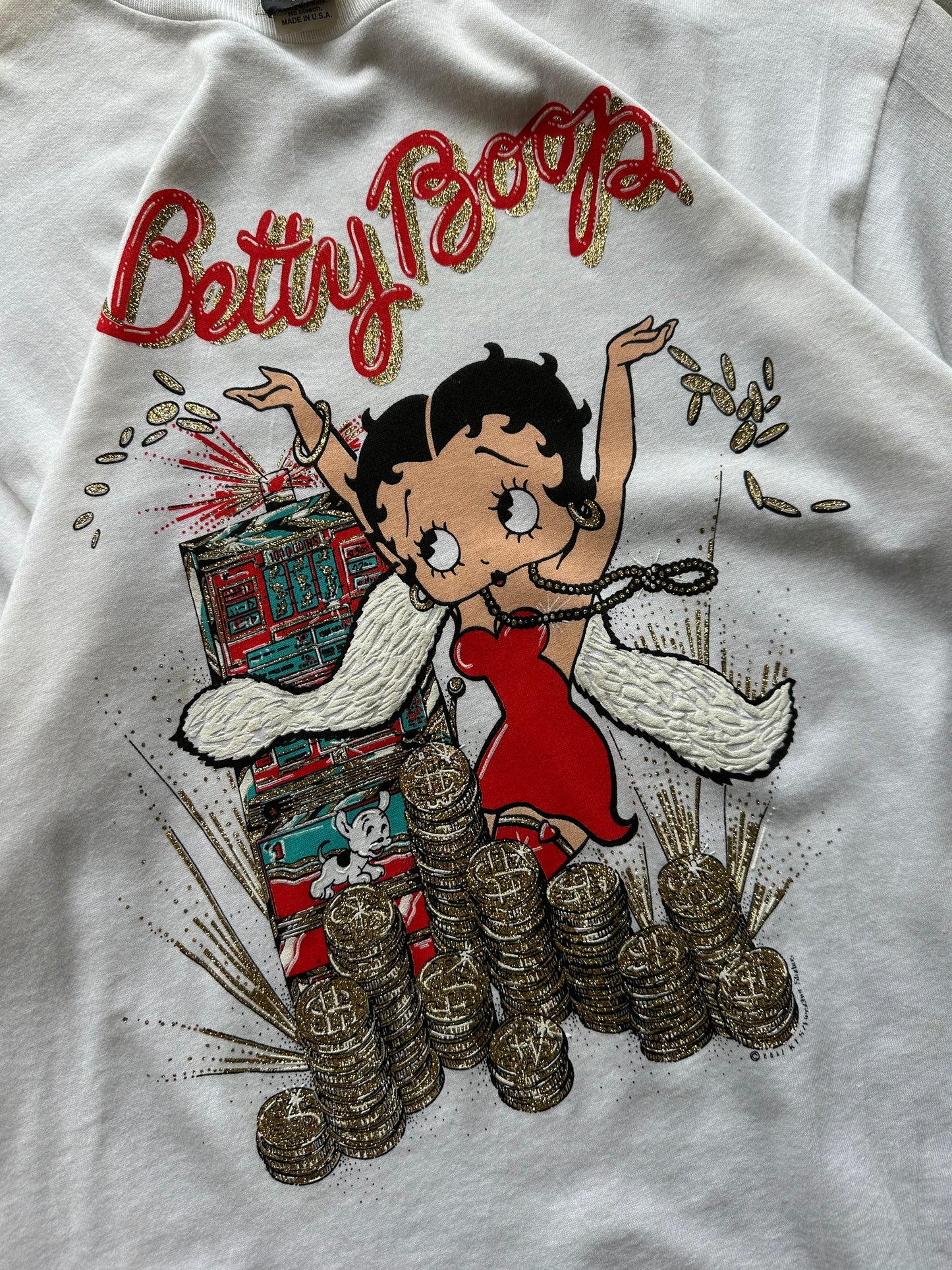 (M) 1998 Vintage Betty Boop Jackpot Tee