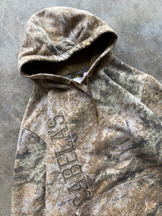 (M) 00s Cabela's Camo Hoodie