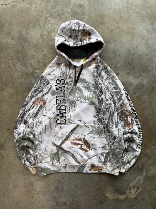 (M) 00s Cabela's Camo Hoodie