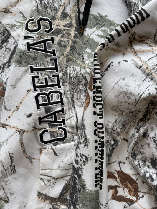 (M) 00s Cabela's Camo Hoodie