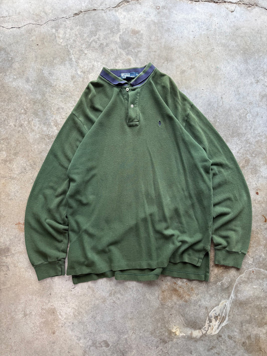 (XL) Vintage Longsleeve Polo