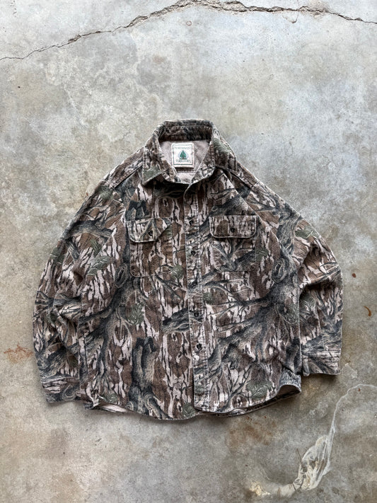 (XL) Vintage Camo Button-Up