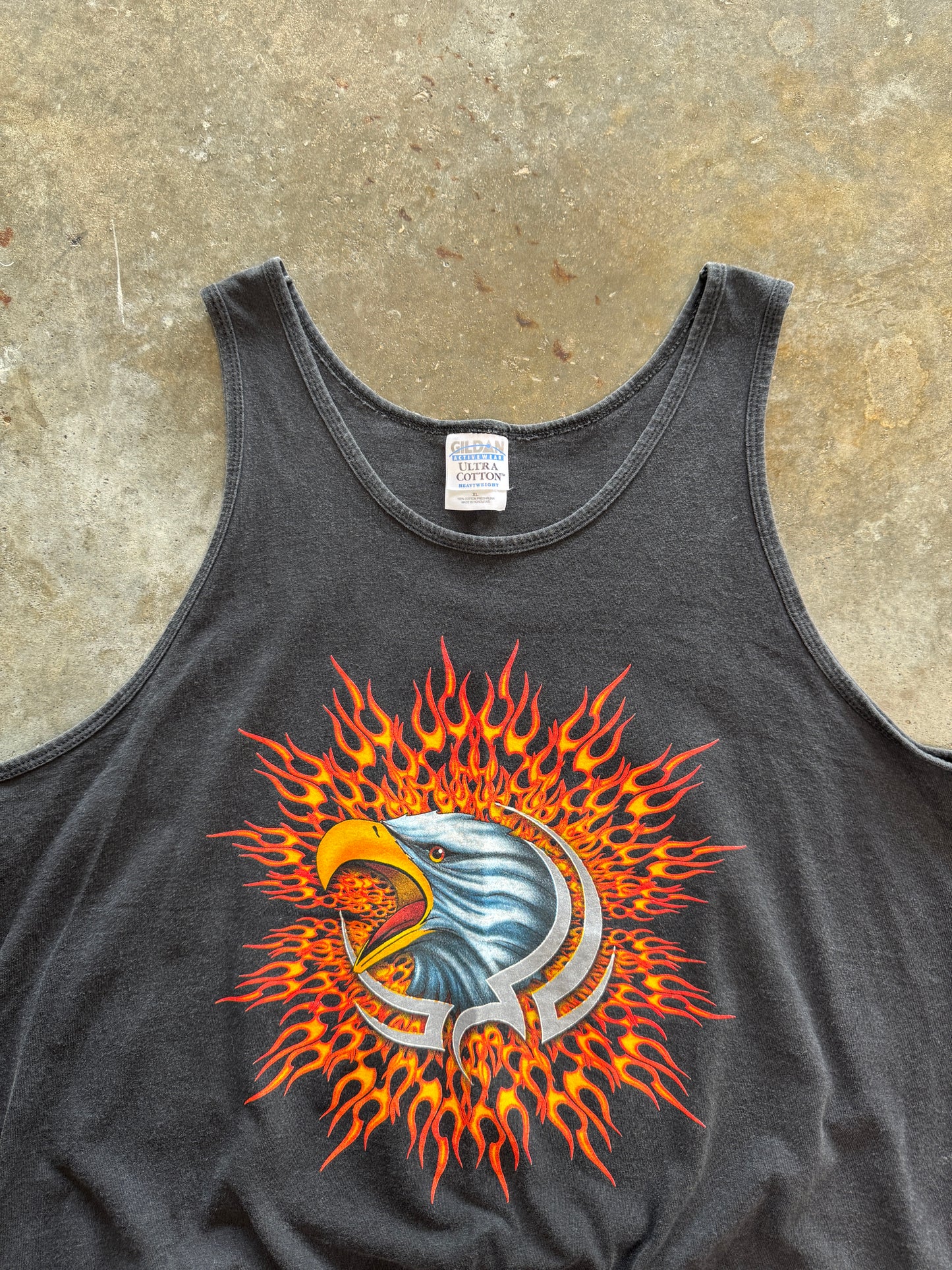 (XL) Vintage Biker Tank-Top