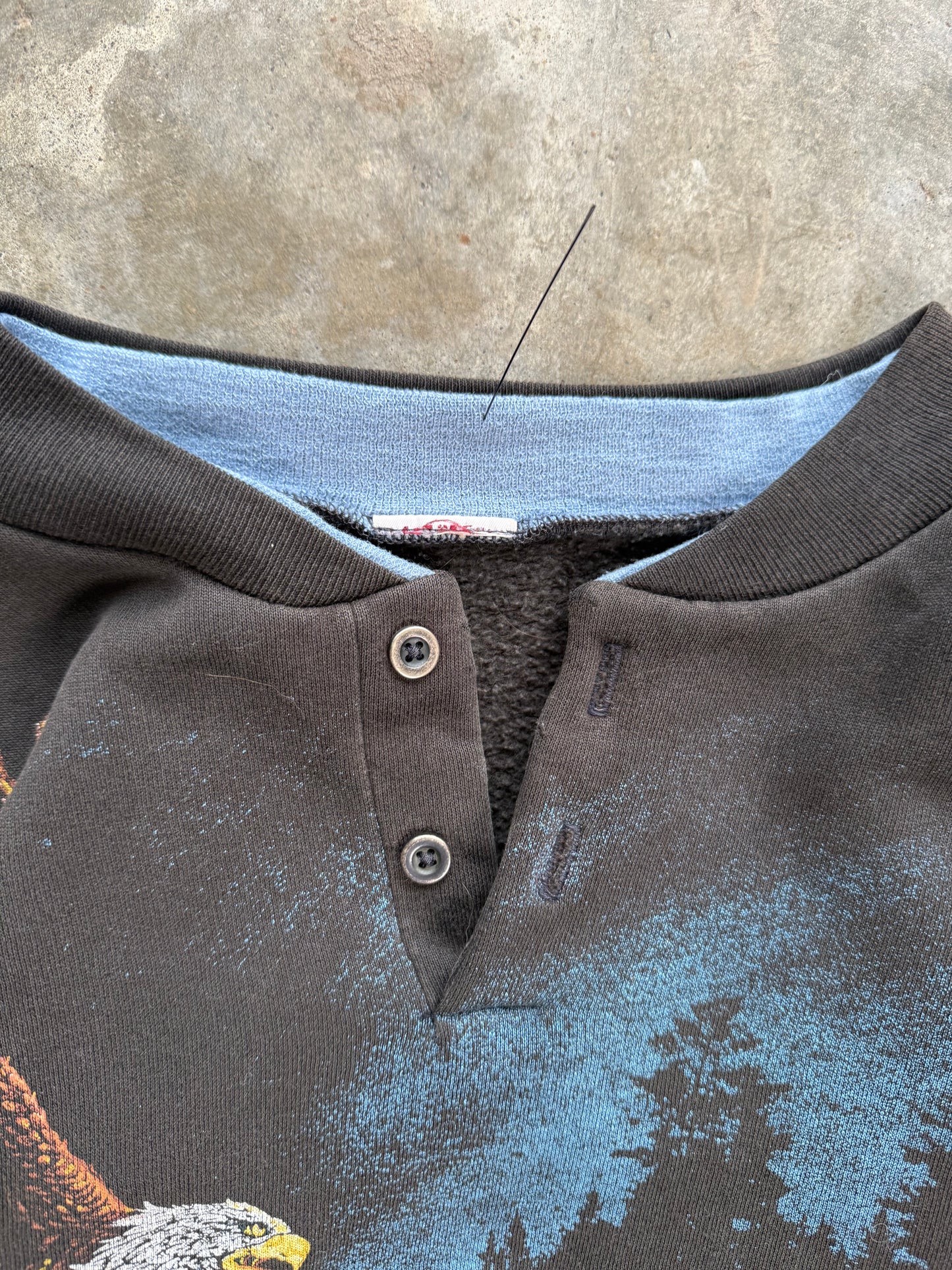 (L) Vintage Nature AOP Sweatshirt