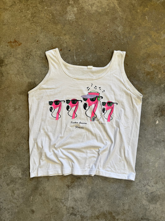 (L) Vintage Flamingo Tank-Top