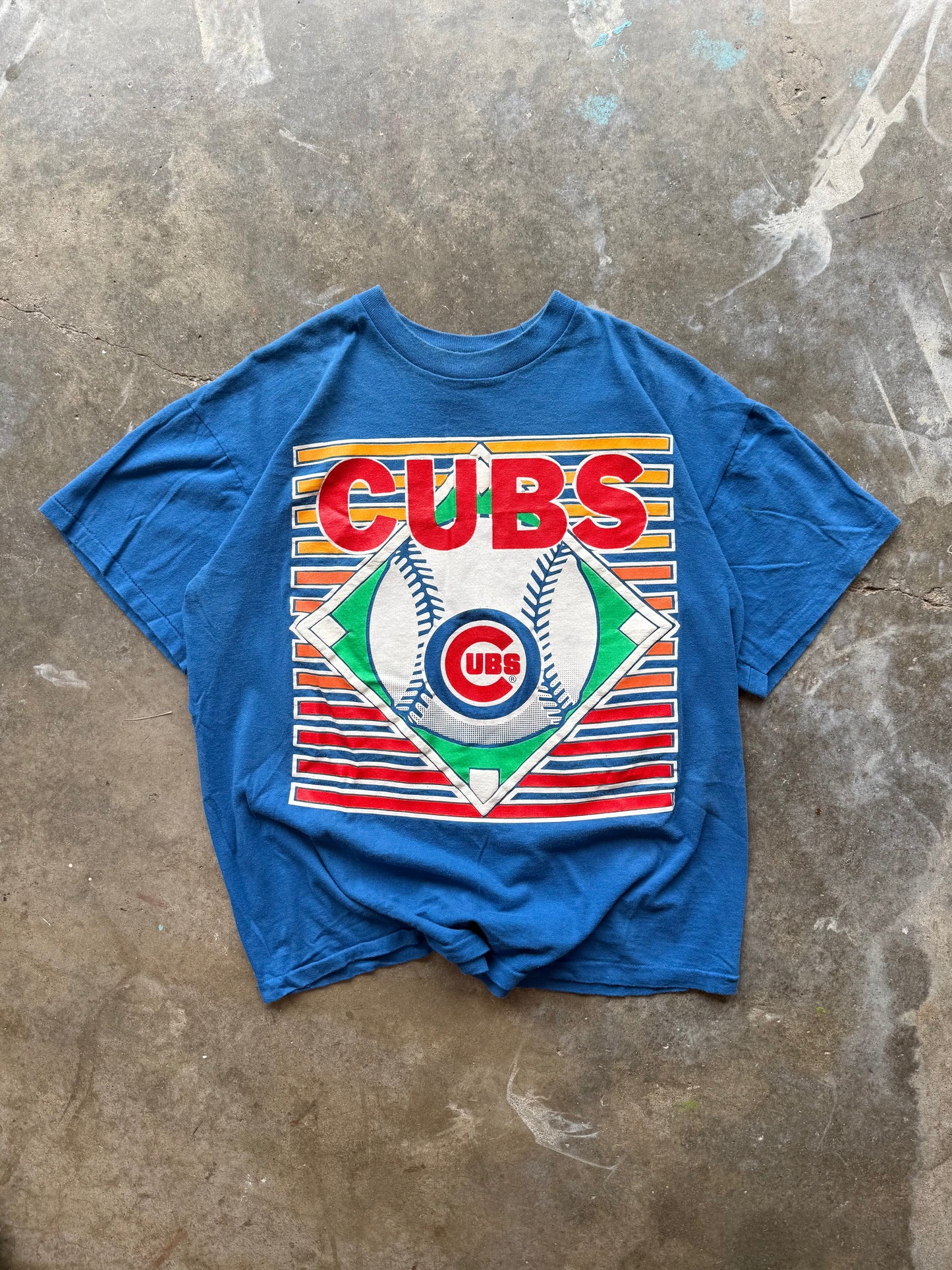 (XL) Vintage Chicago Cubs Baseball Tee