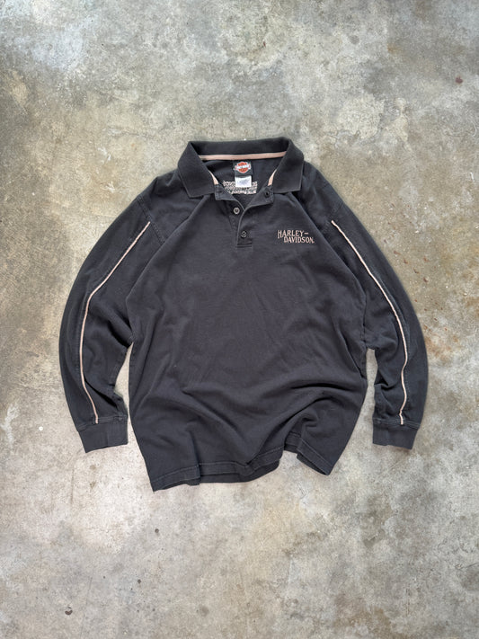 (L) 00s Harley Polo Longsleeve