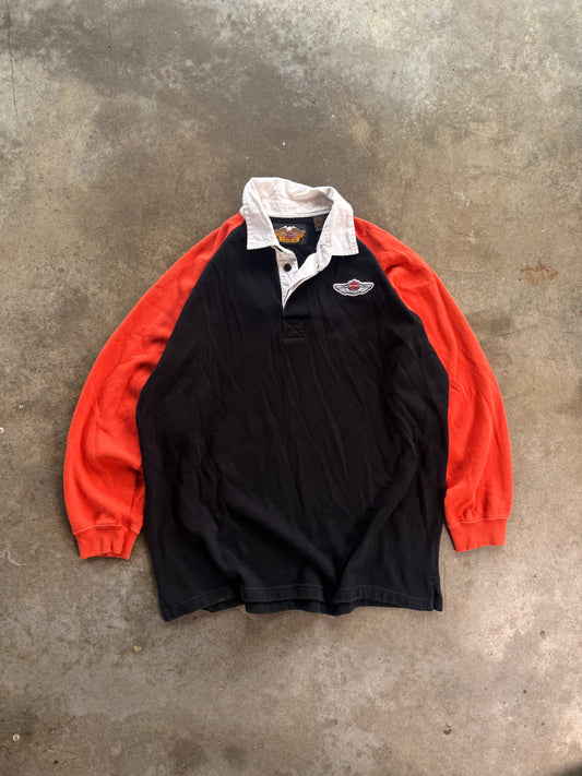 (L) Vintage Harley Polo