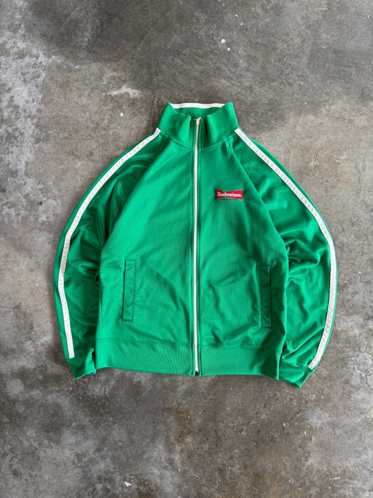 (L) Vintage Budweiser Zip-Up Jacket