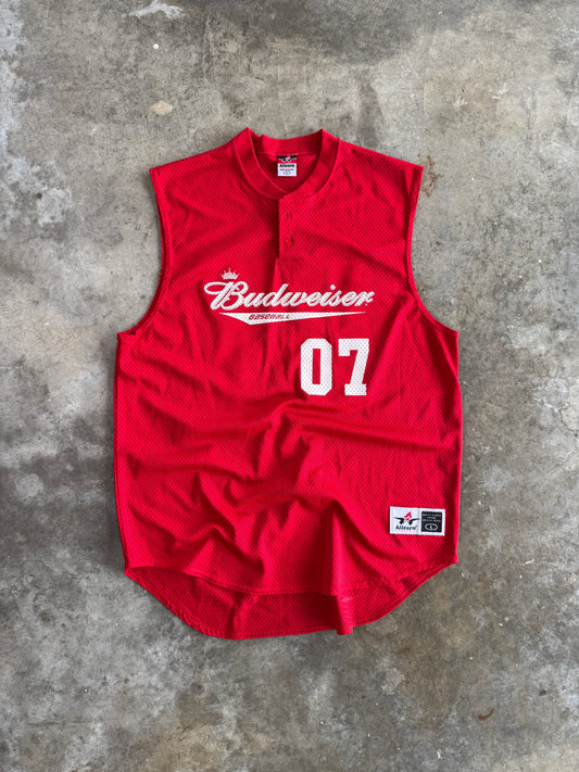 (L) Budweiser Jersey Sleeveless Tee