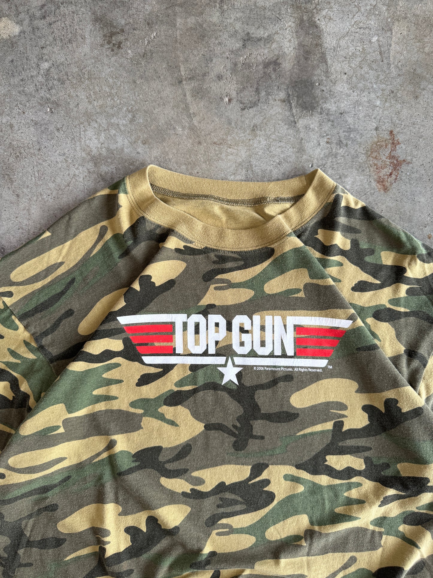 (XL) 00s Top Gun Camo Tee