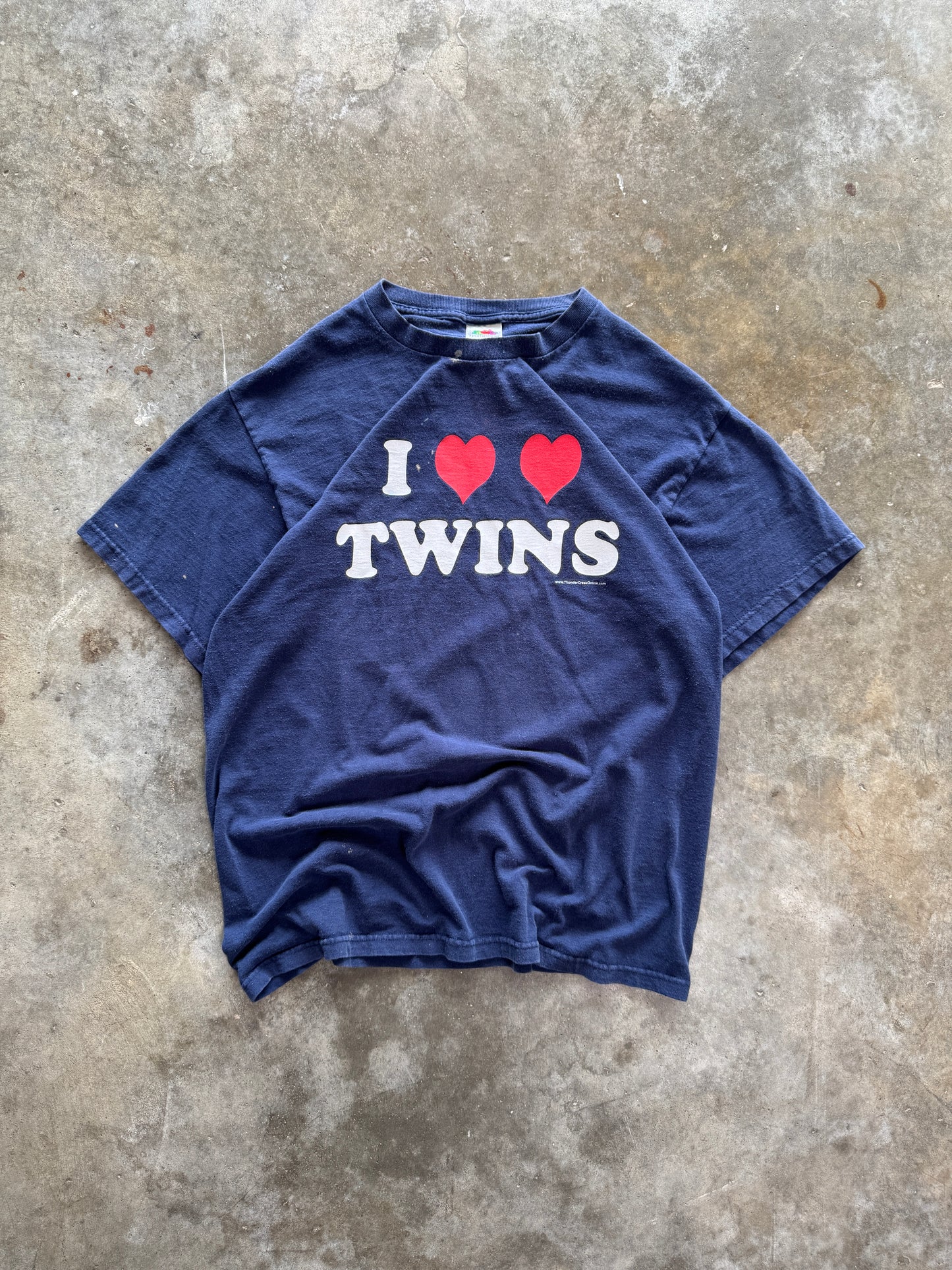 (L) Vintage 'I Love Twins' Tee