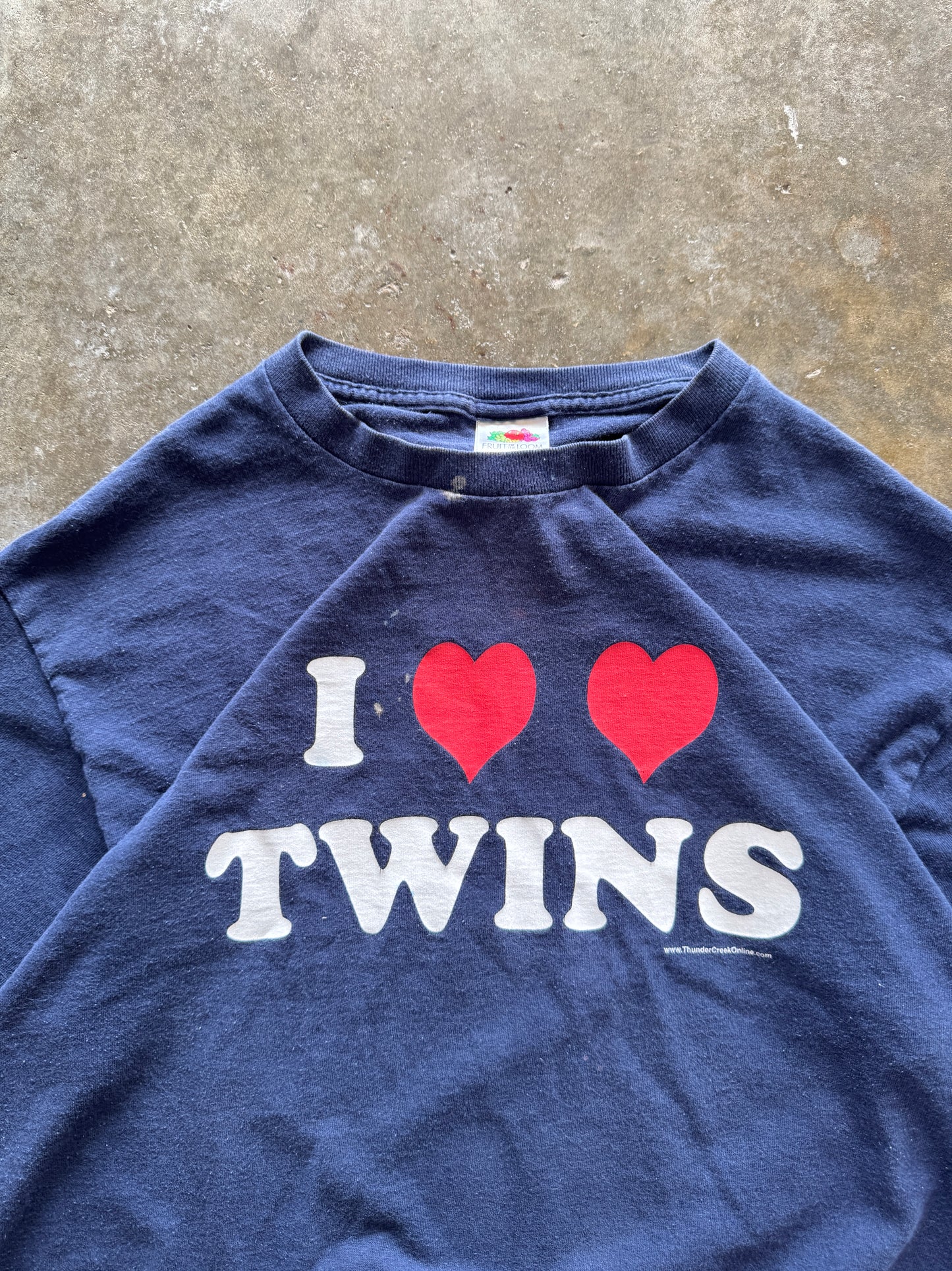 (L) Vintage 'I Love Twins' Tee