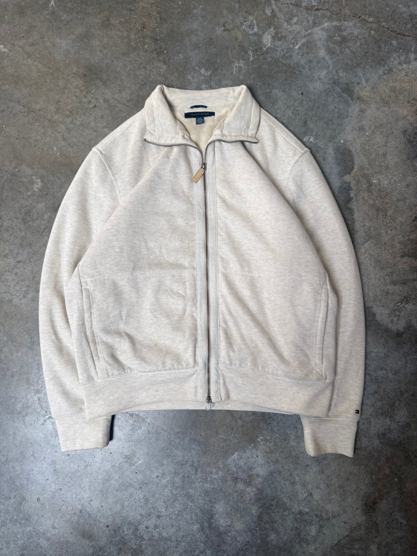 (L) Tommy Hilfiger Fleece Zip-Up Jacket