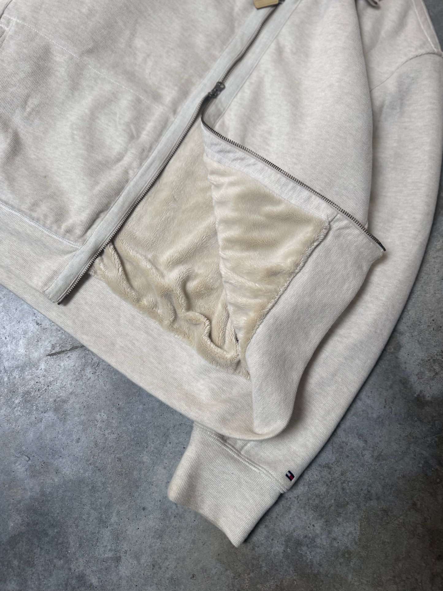 (L) Tommy Hilfiger Fleece Zip-Up Jacket