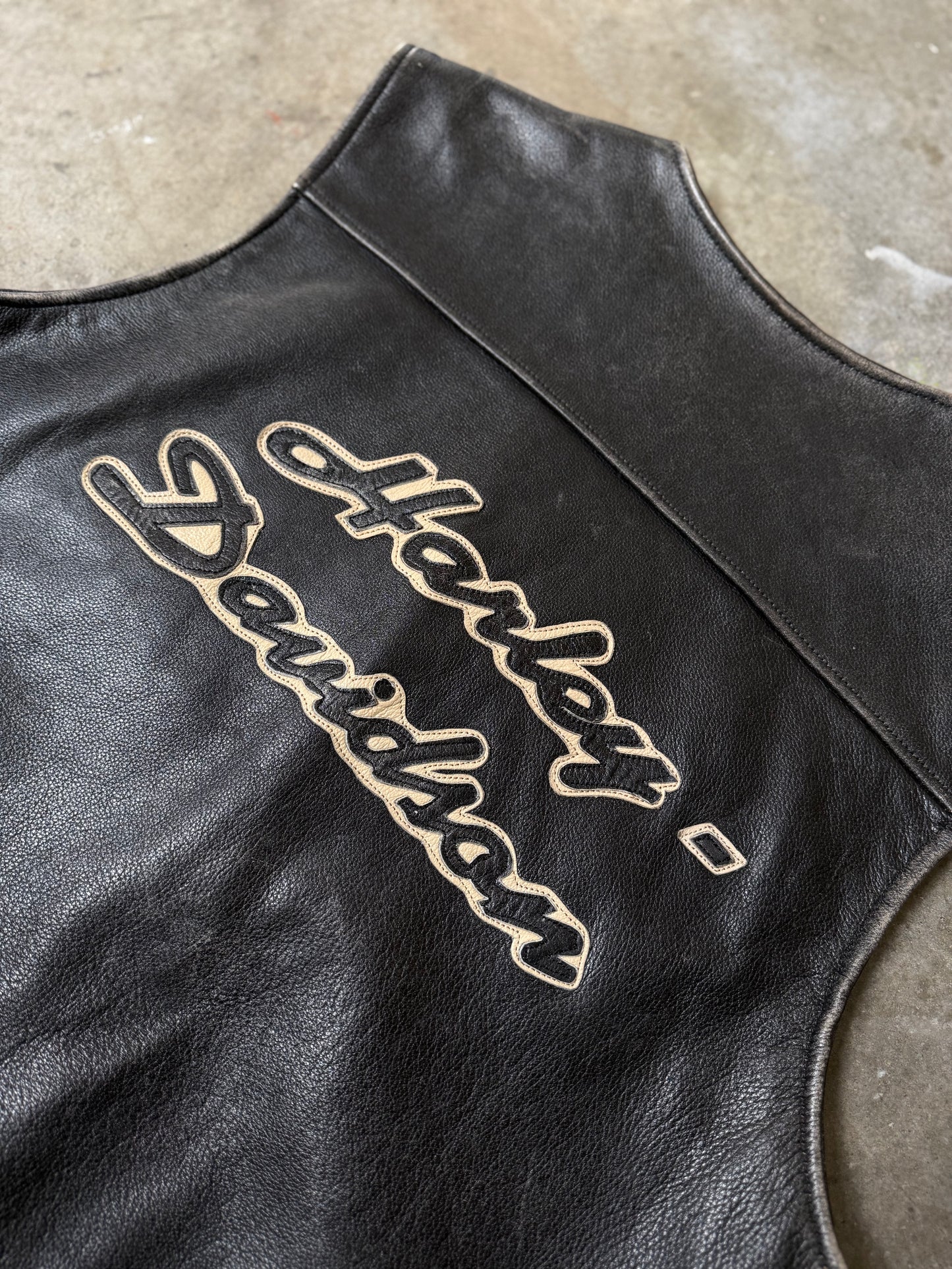(XXL) Harley Davidson Leather Vest