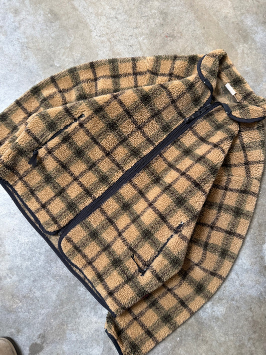 (L) Woolrich Fleece Zip-Up Jacket