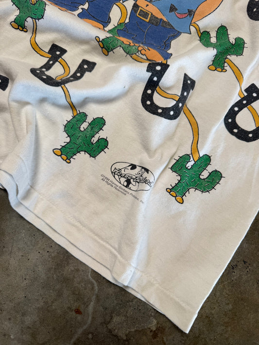 (L) Vintage Flintstones Western AOP Tee