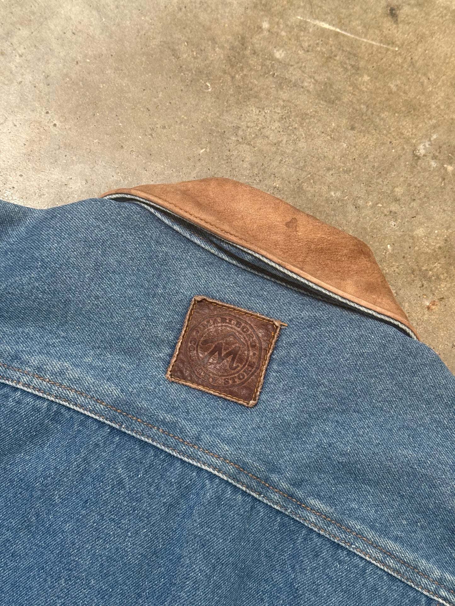 (L) Vintage Marlboro Denim Jacket