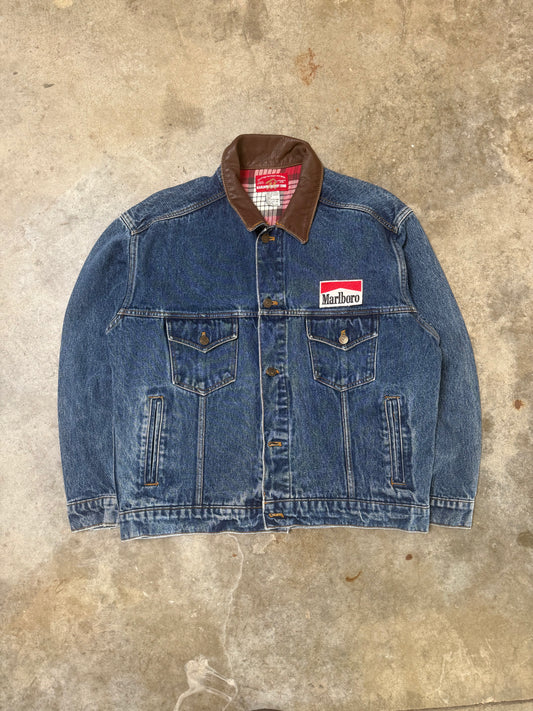 (M) Vintage Marlboro Denim Jacket