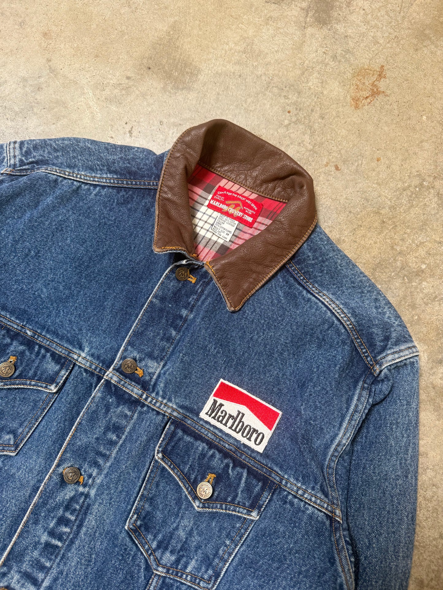 (M) Vintage Marlboro Denim Jacket