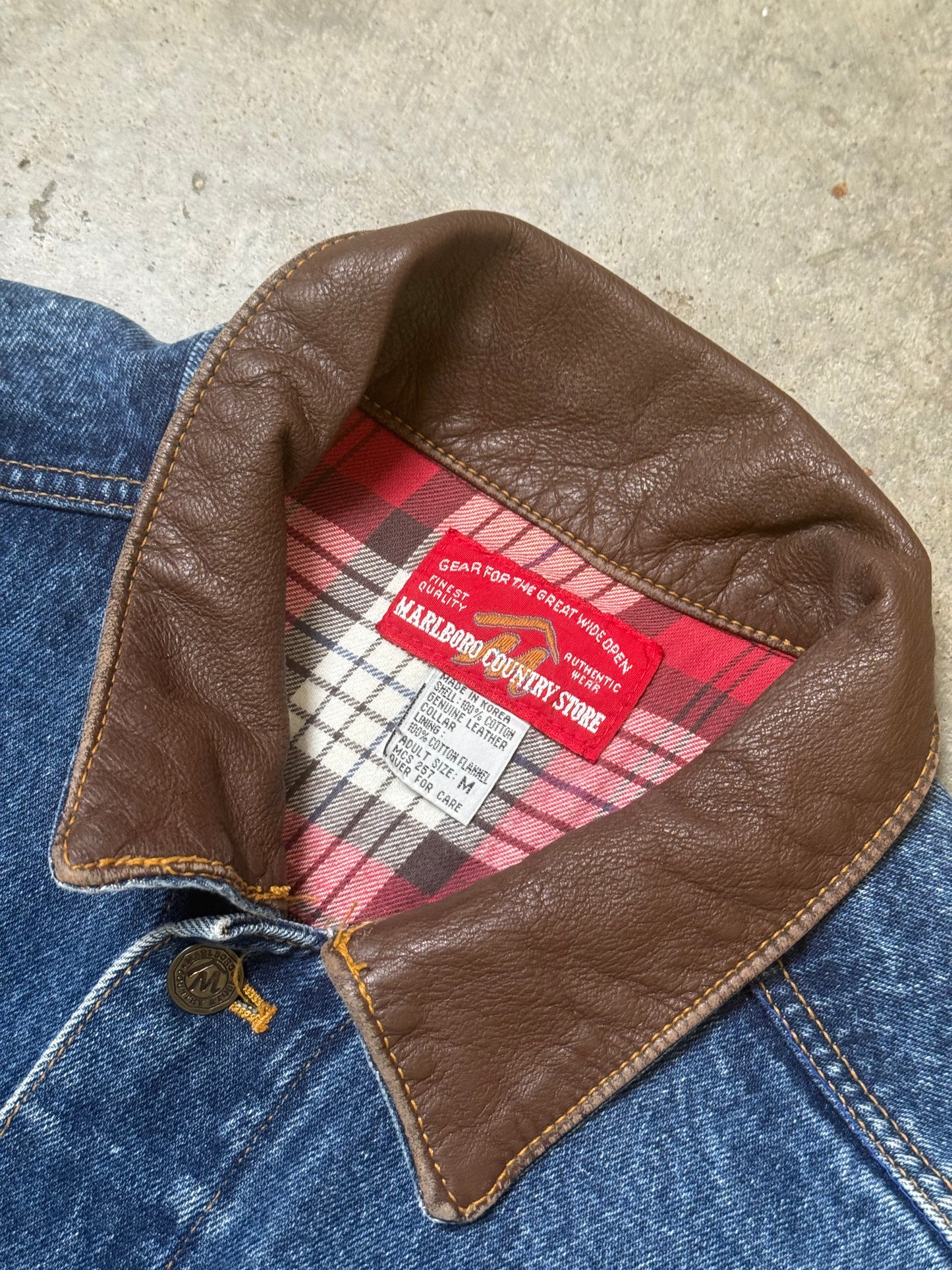 (M) Vintage Marlboro Denim Jacket