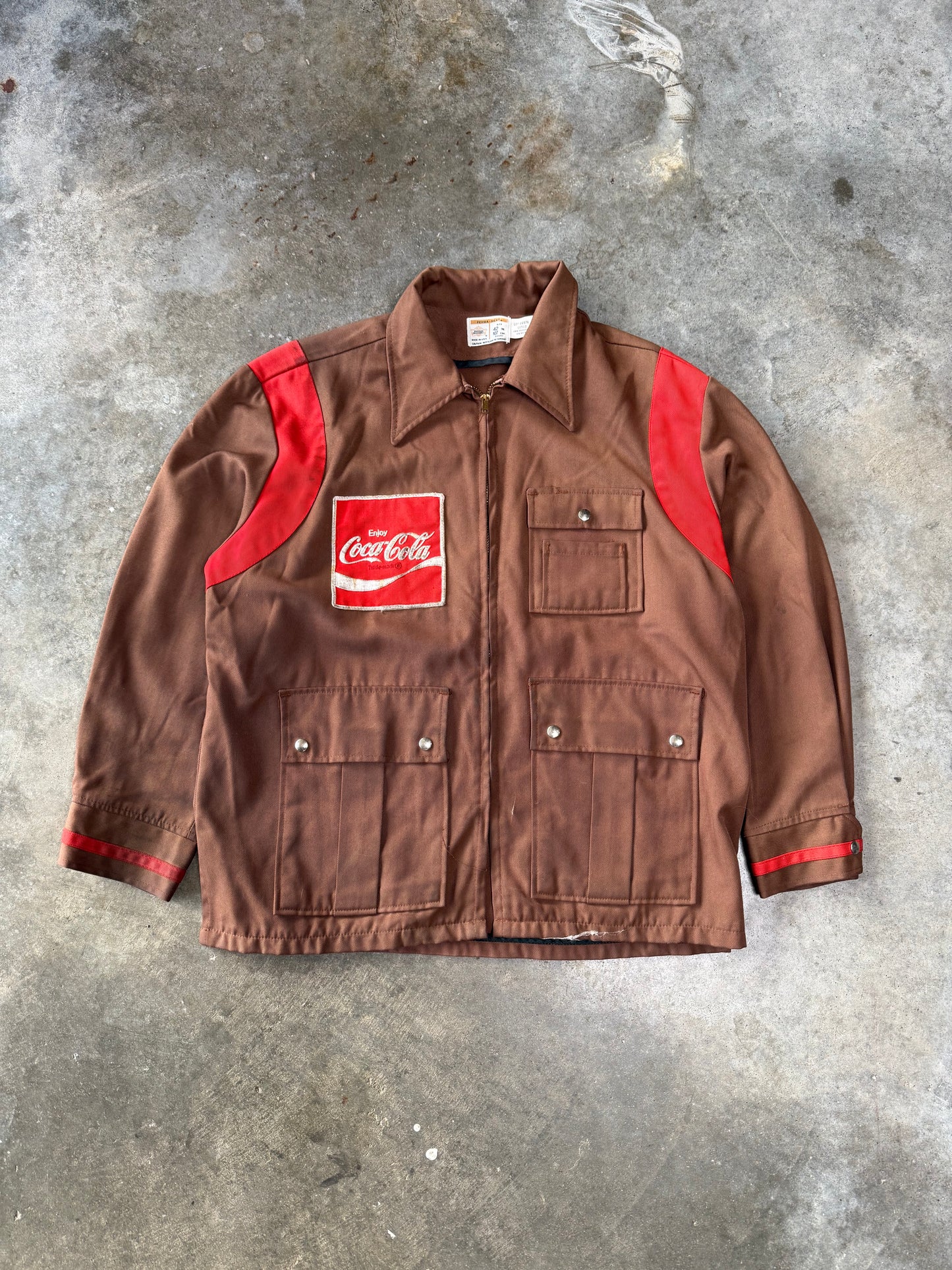 (L) Vintage Coca-Cola Factory Jacket