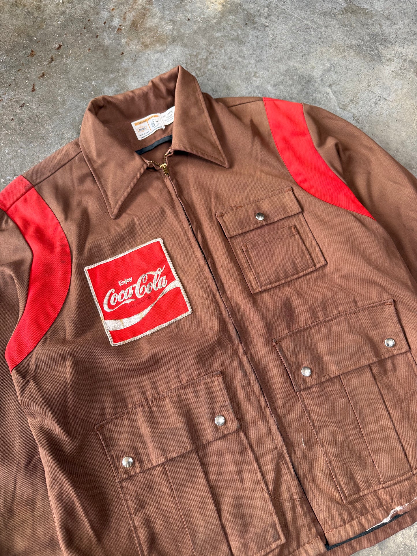 (L) Vintage Coca-Cola Factory Jacket