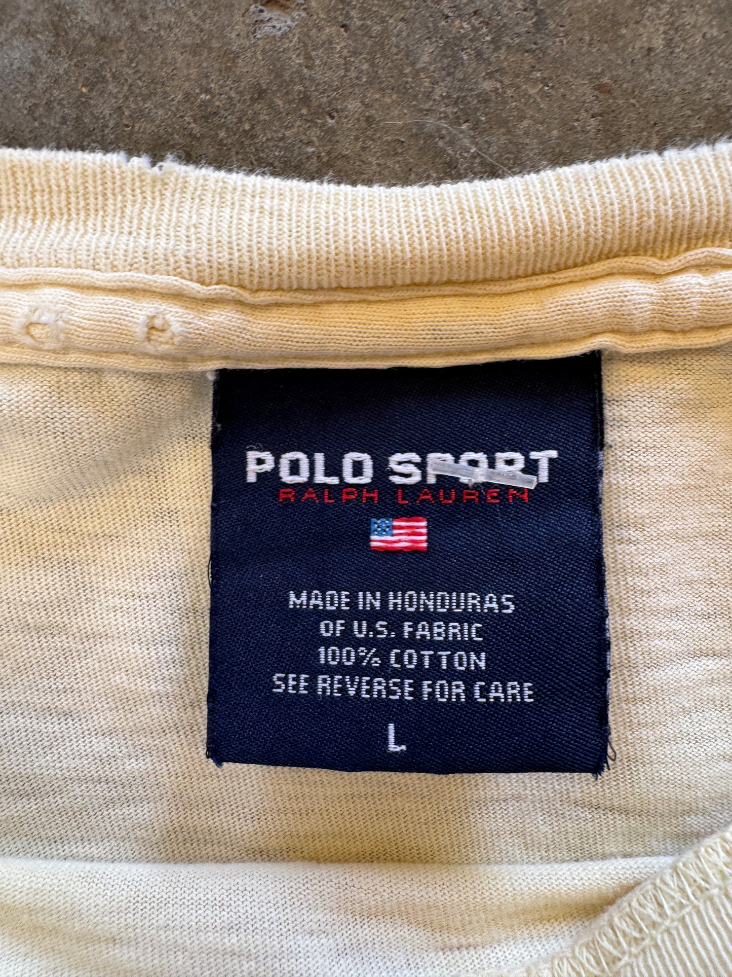 (L) Vintage Polo Sport Tee