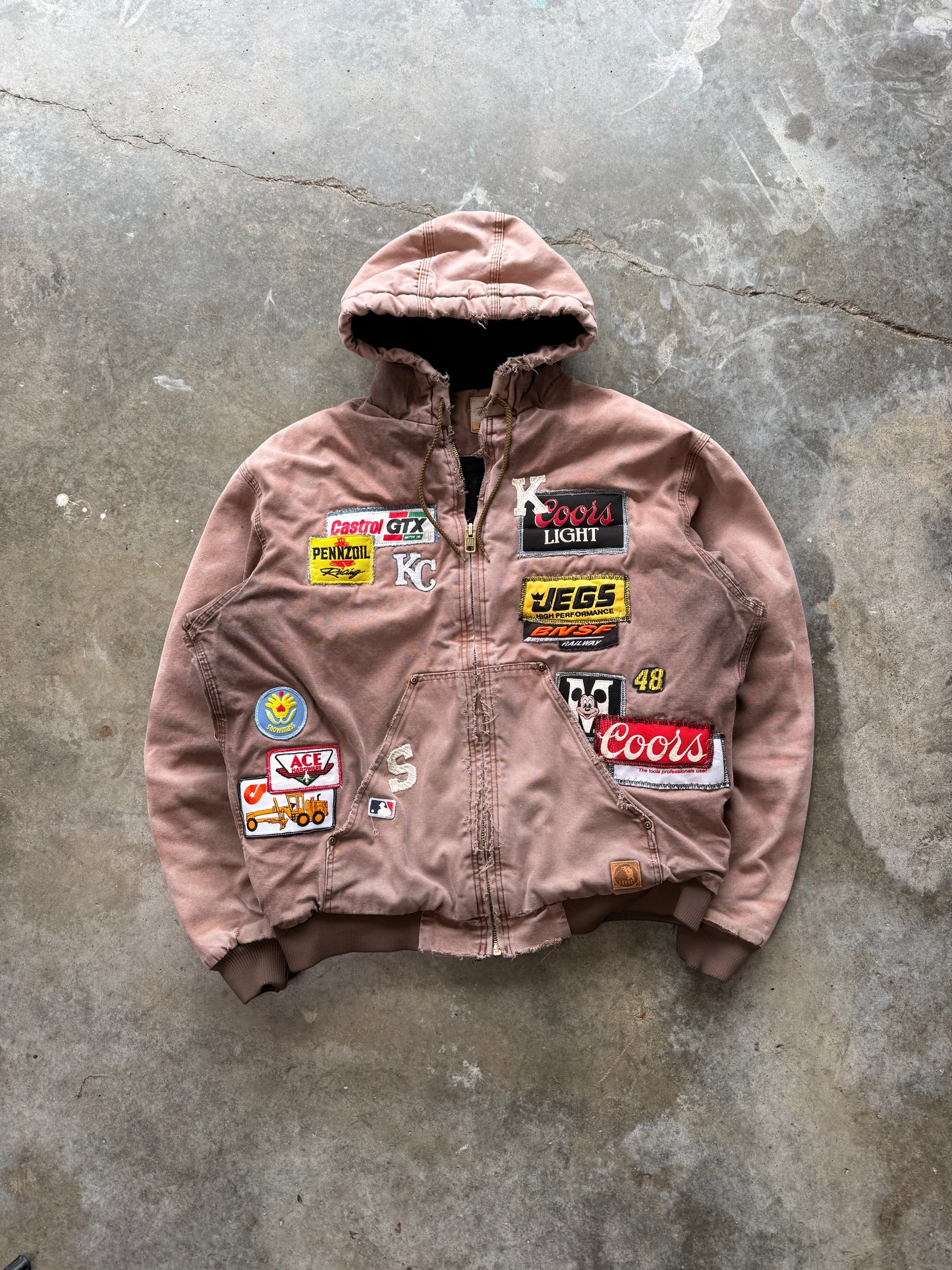 (L) Vintage Berne Workwear Patch Jacket