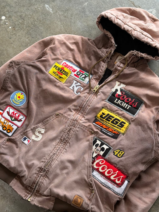 (L) Vintage Berne Workwear Patch Jacket