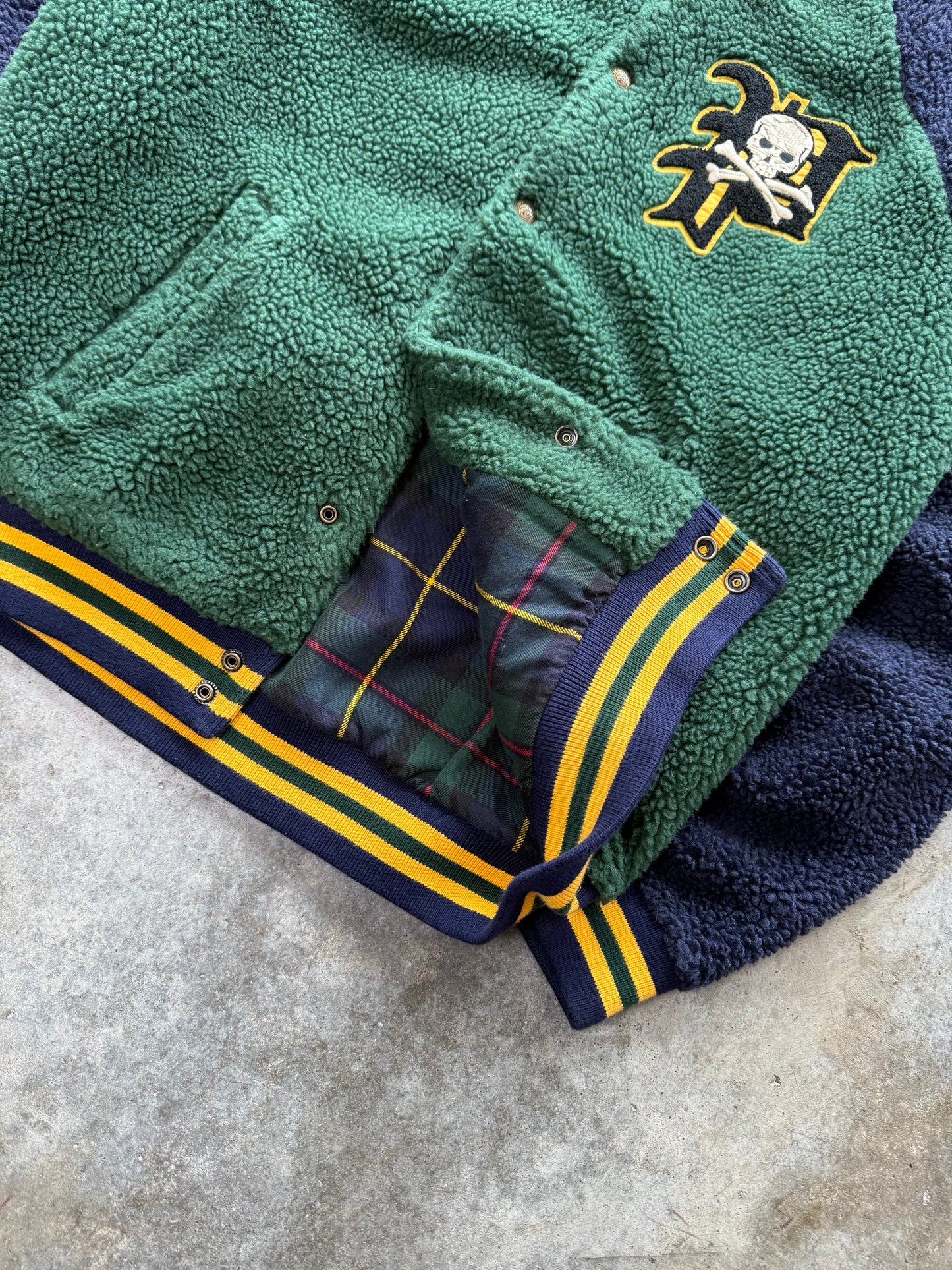 (M) 00s Polo Fleece Varsity Jacket