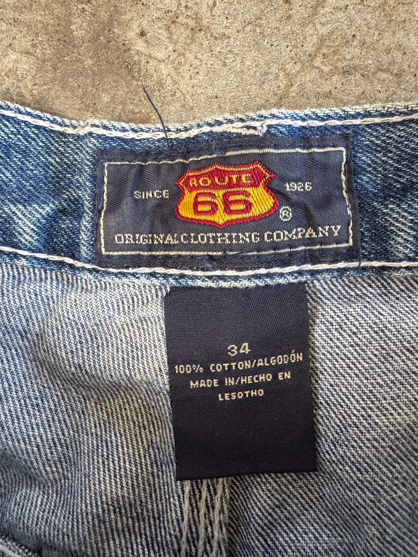 (34) 00s Baggy Route 66 Jorts