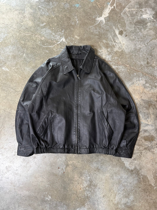 (XL) Vintage Leather Jacket