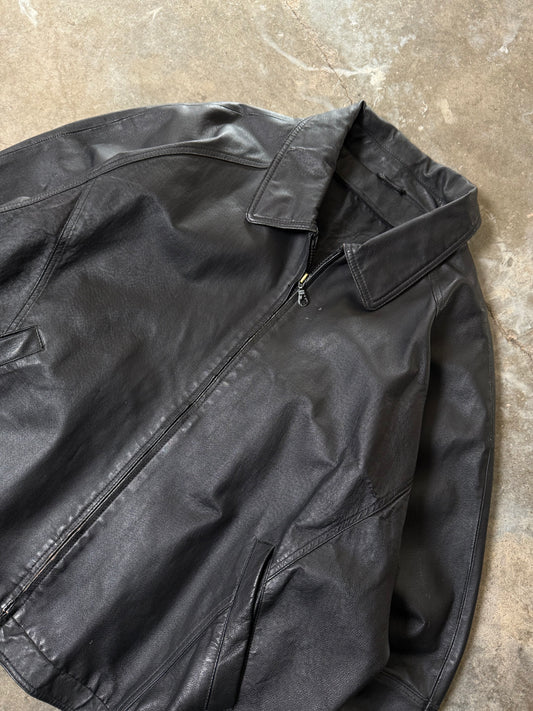 (XL) Vintage Leather Jacket