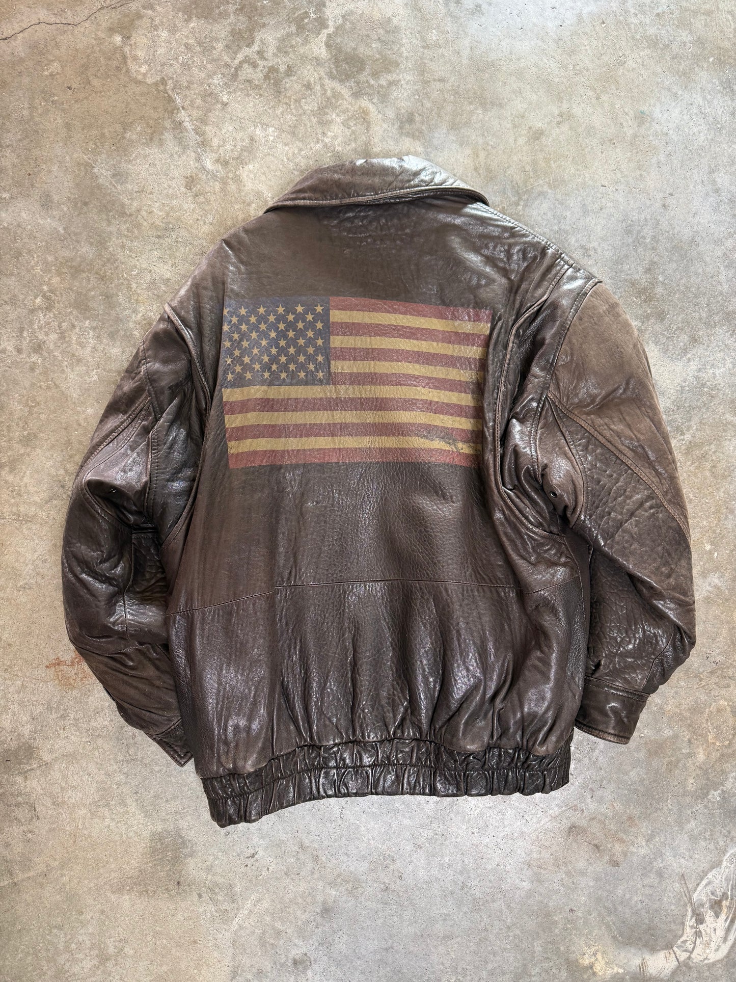 (M) Vintage Andrew Marc USA Leather Jacket