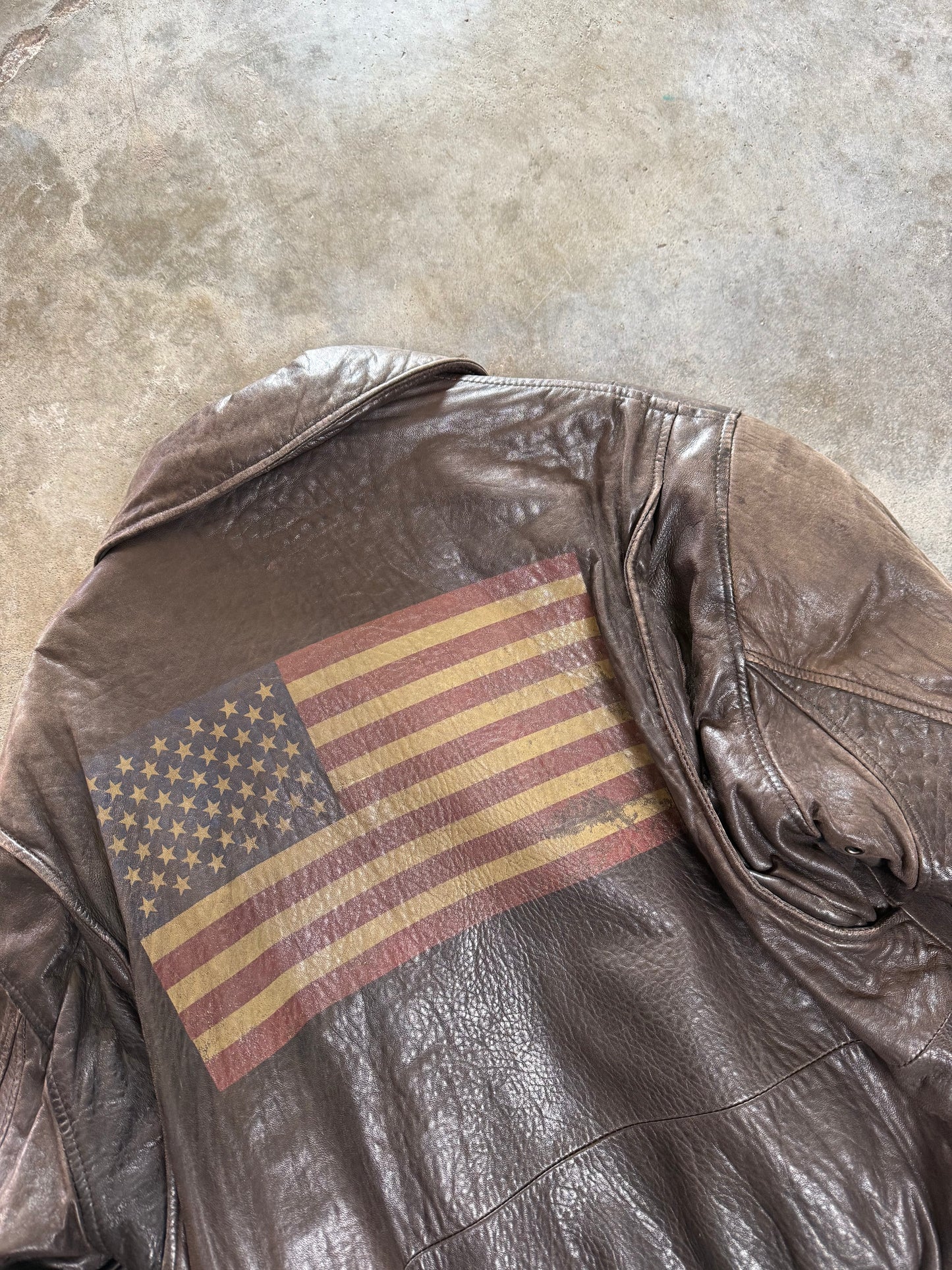 (M) Vintage Andrew Marc USA Leather Jacket