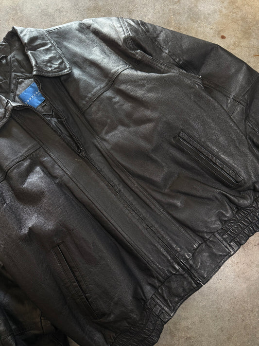 (XL) Vintage Town Craft Leather Jacket