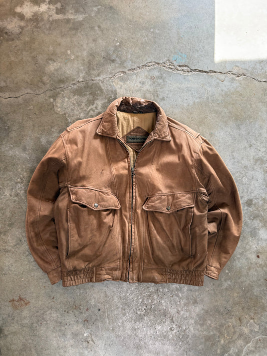 (L) Vintage Mirage Leather Jacket