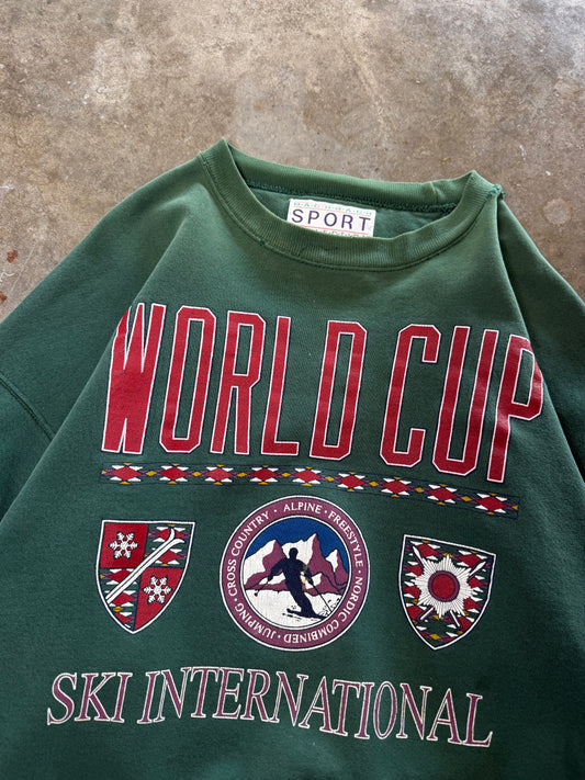 (XL) Vintage World Cup Ski Sweatshirt