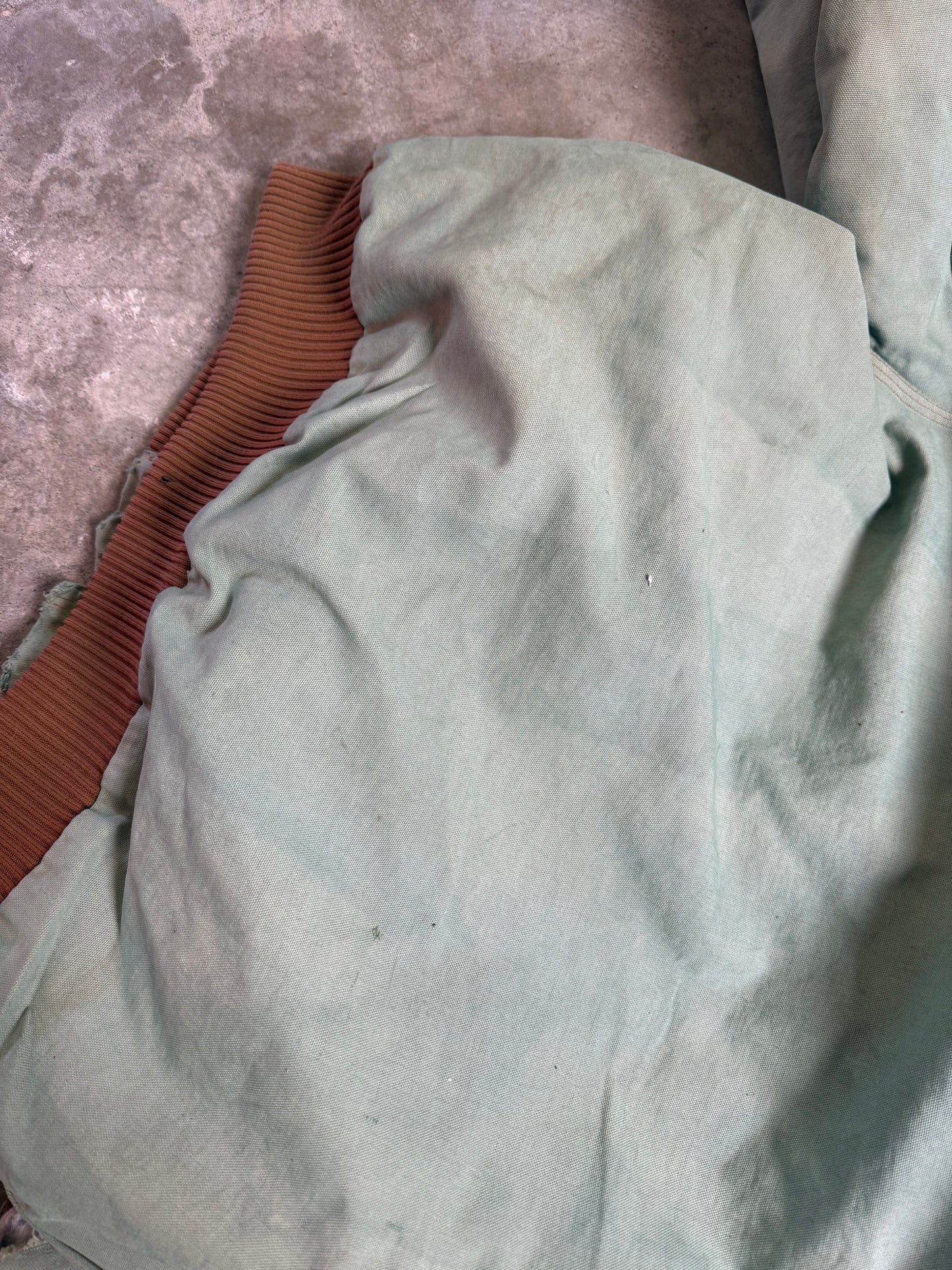 (XL) Vintage Carhartt Mint Green Canvas Jacket