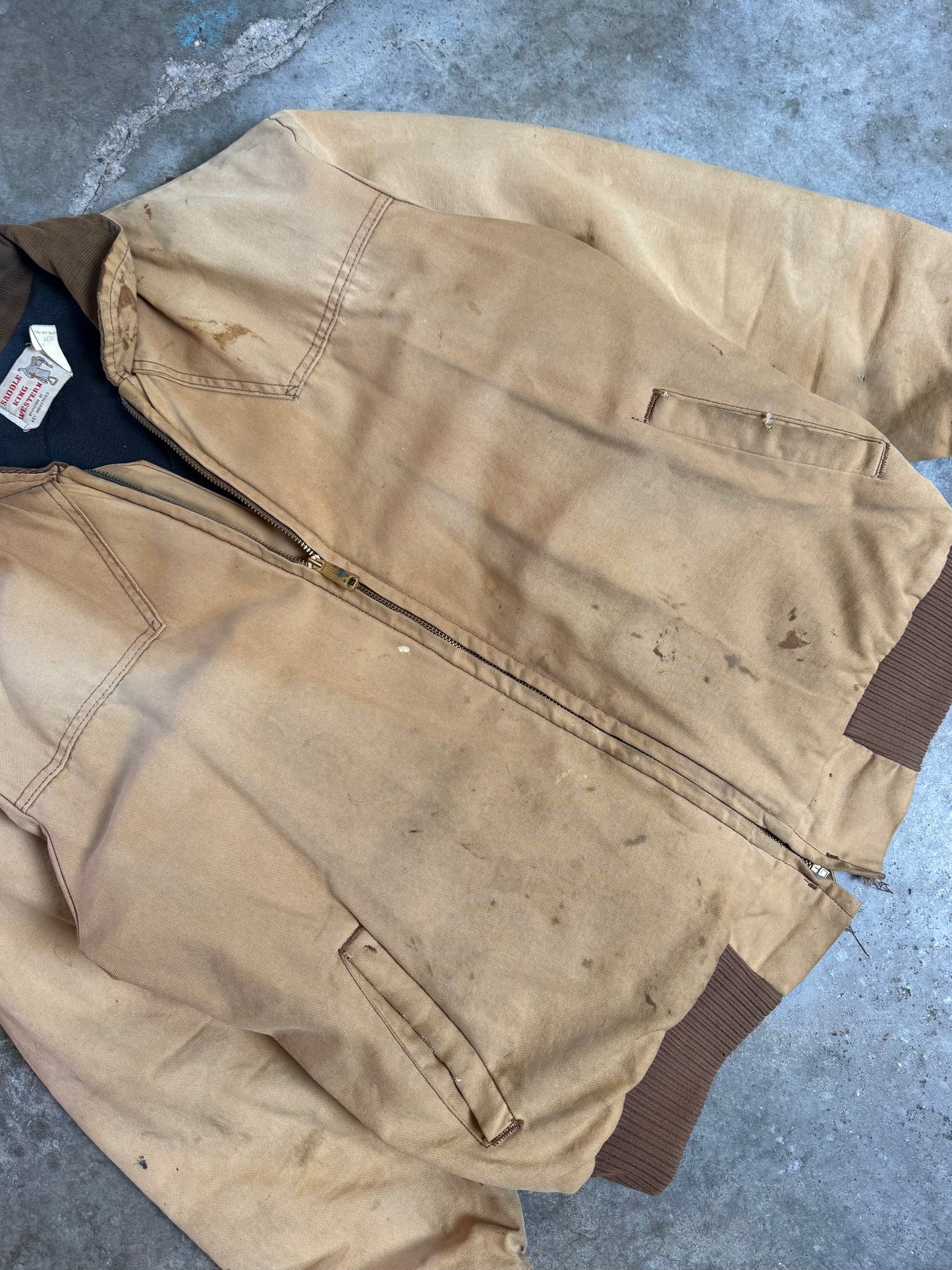 (XL) Vintage Saddle King Canvas Jacket