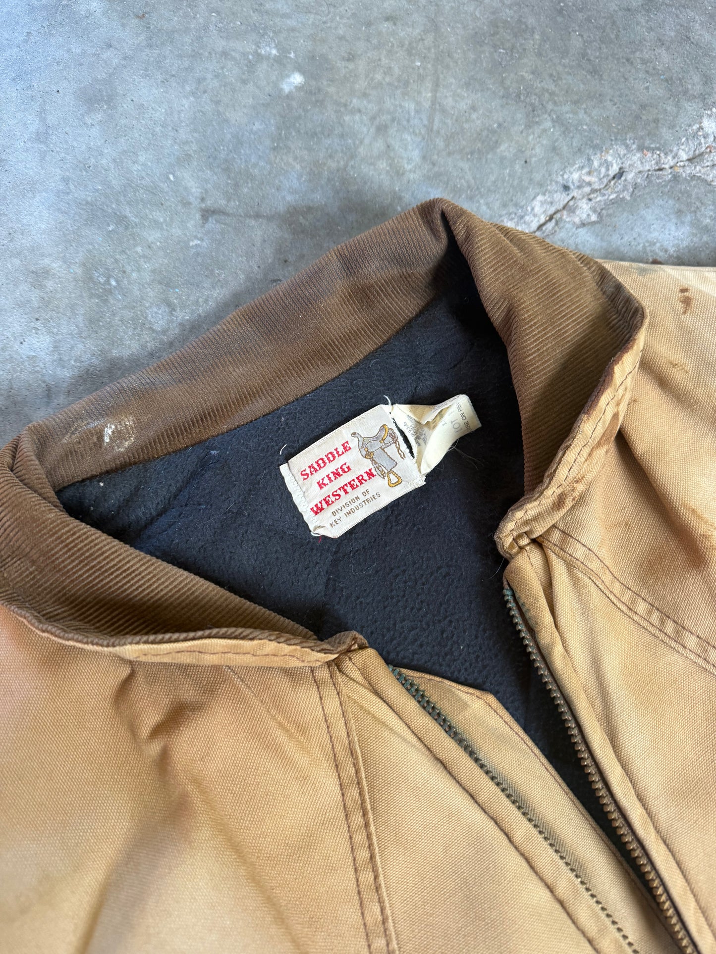 (XL) Vintage Saddle King Canvas Jacket