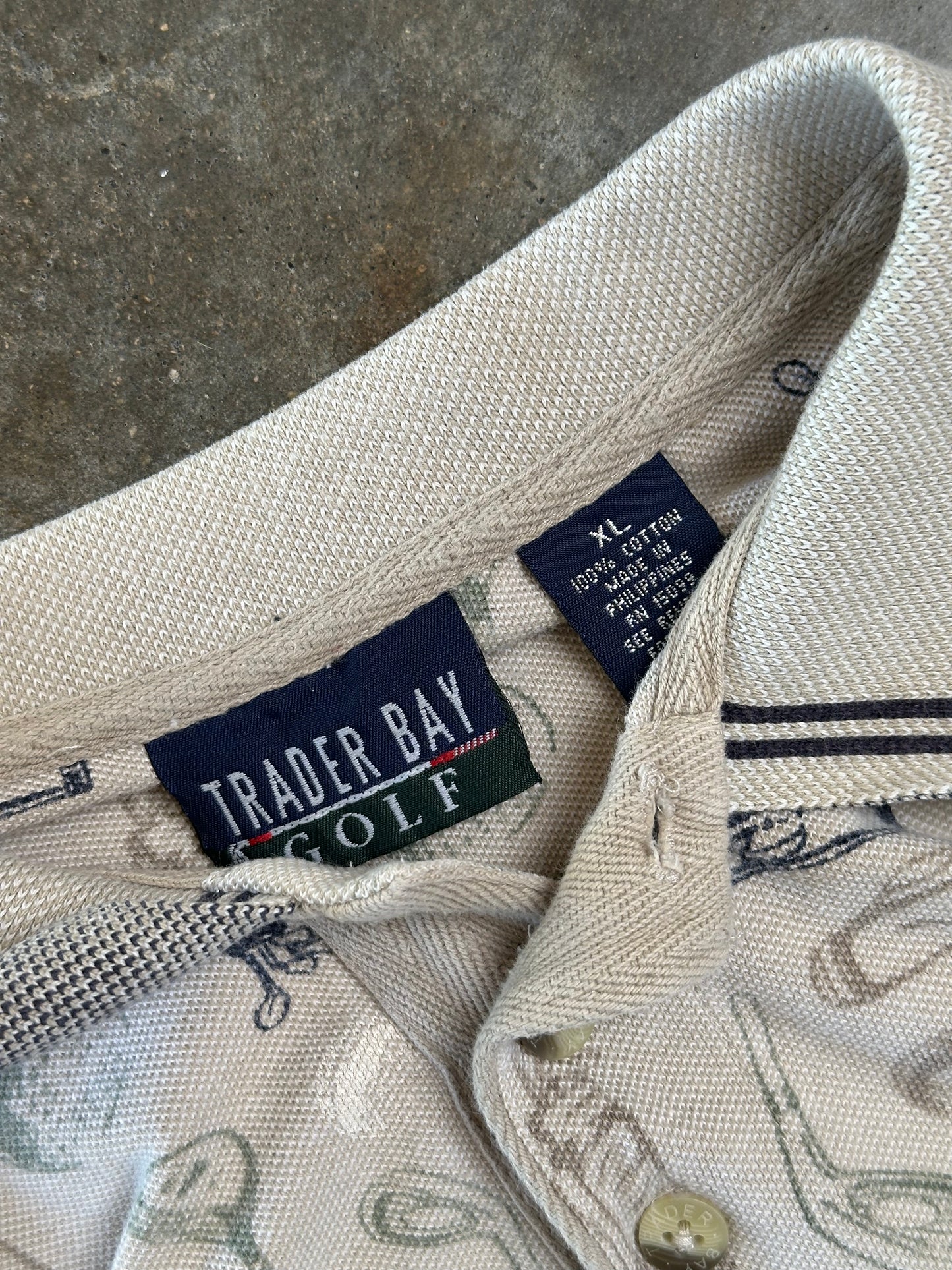 (XL) VIntage Golf AOP Polo