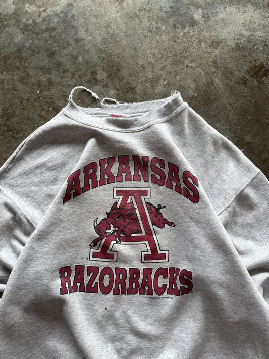(XL) Vintage Arkansas Razorbacks Sweatshirt